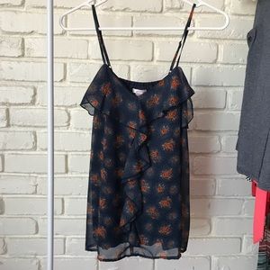 EUC spaghetti strapped blouse with floral design